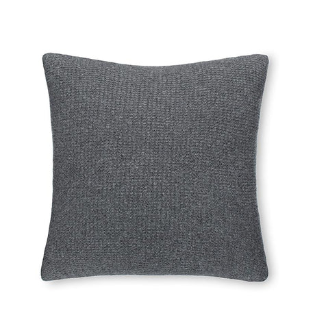 Pettra Gray Throw Pillow by Sferra | Fig Linens and Home - Gray throw pillow
