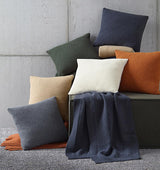 Pettra Gray Throw Pillow by Sferra | Fig Linens and Home