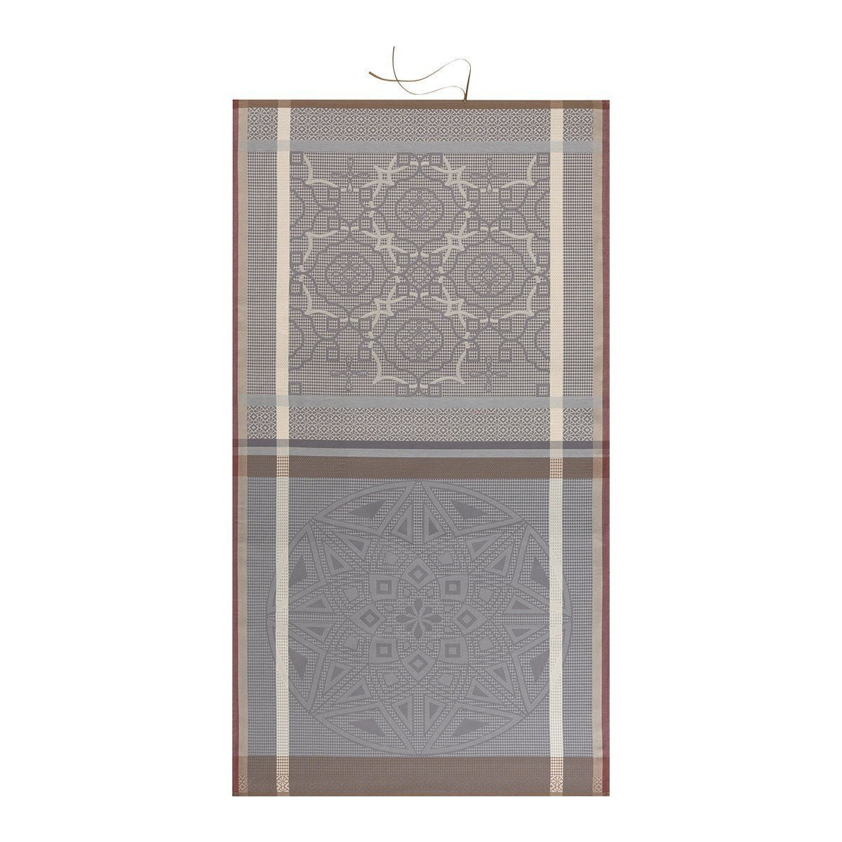 Zellige Beach Towels by Le Jacquard Français Fig Linens Mica Grey