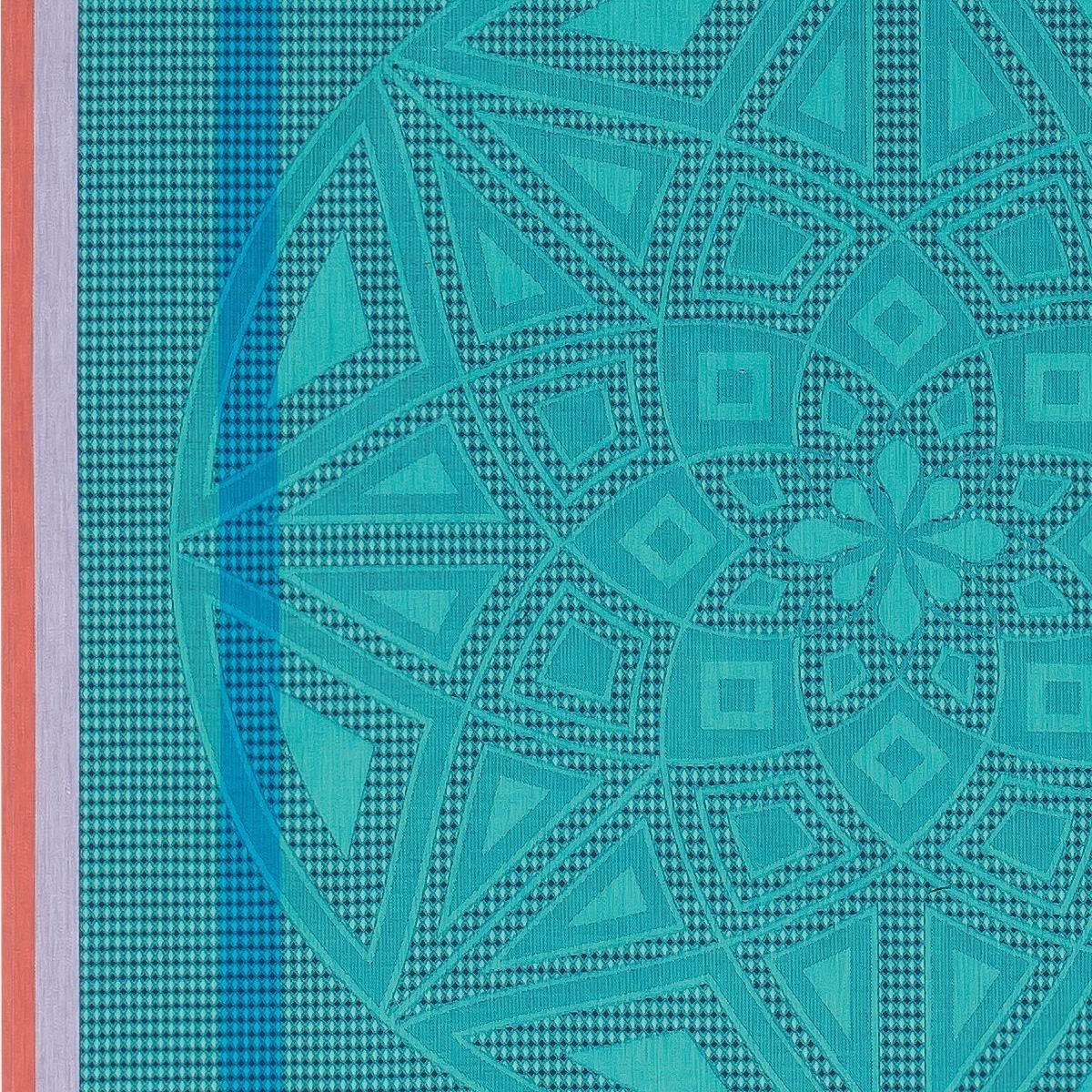 Zellige Beach Towels by Le Jacquard Français Fig Linens Turquoise Blue