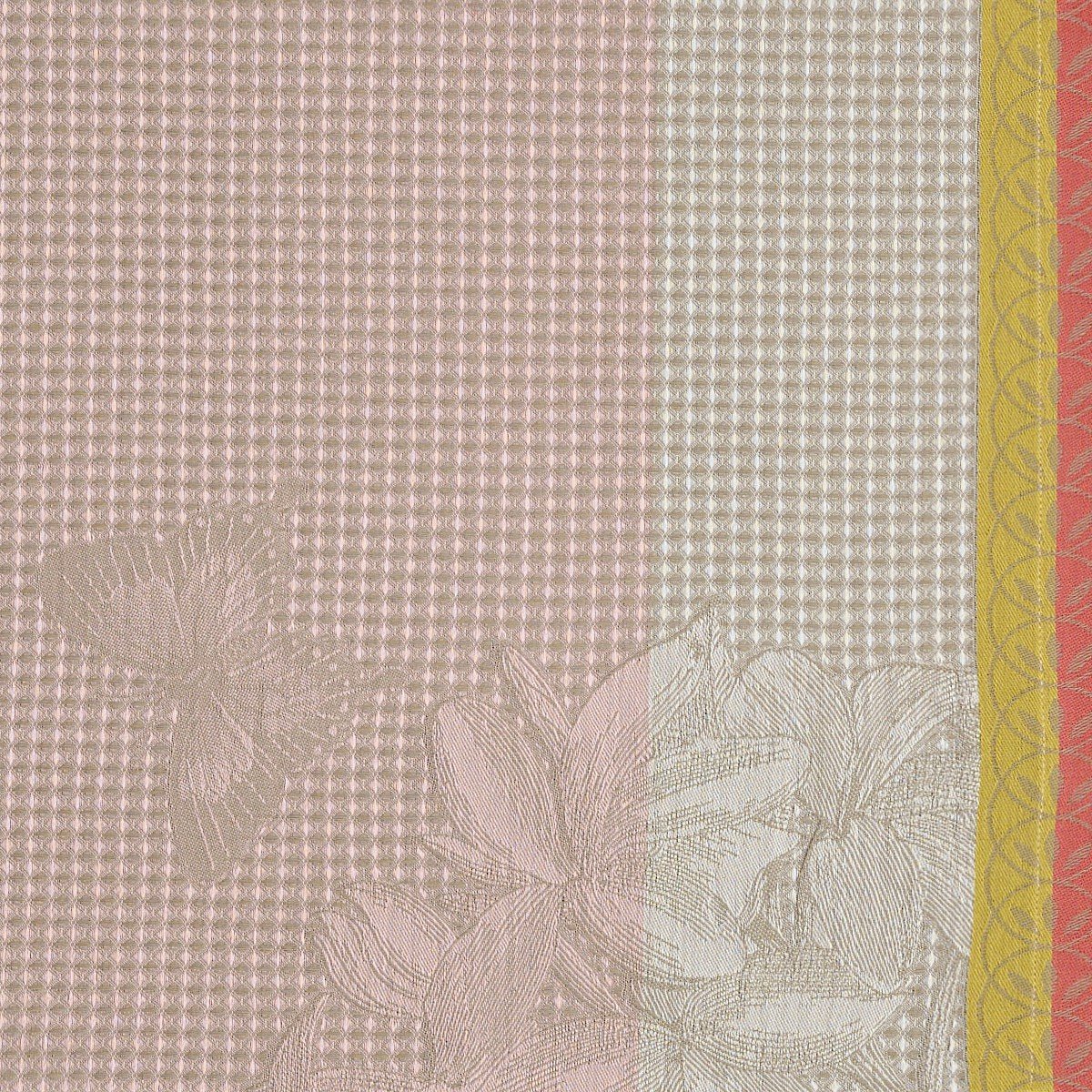 Jardin Des Papillons Kitchen Hand Towels Fig Linens magnolia pink
