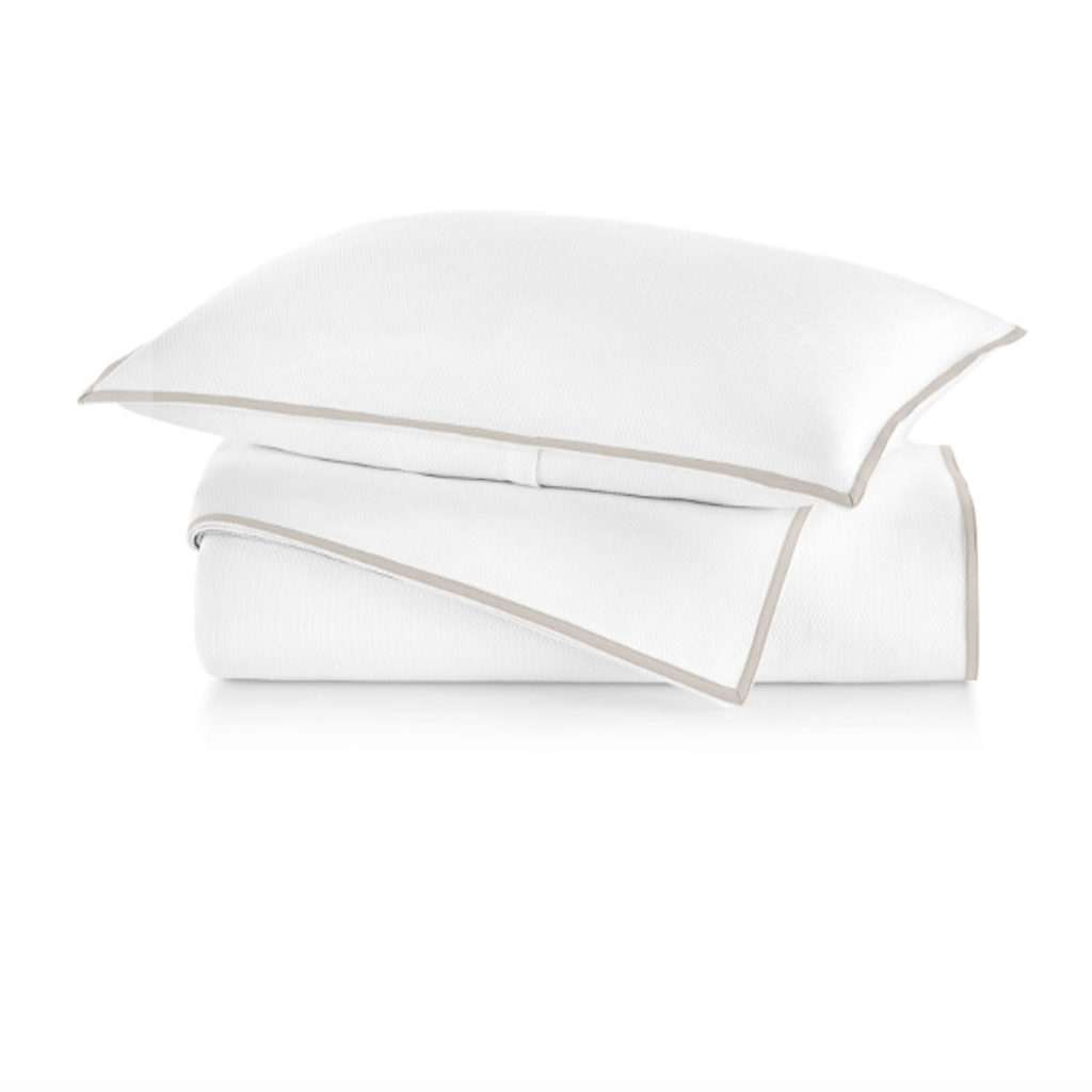 Pique II Duvets in Linen by Peacock Alley | Fig Linens