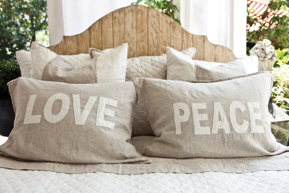 Pom Pom at Home - Love & Peace Pillow Cover | Fig Linens