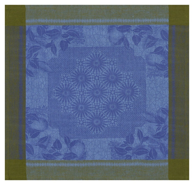 Le Jacquard Français Table Linen Jardin D'Orient Blue Fig Linens Napkin