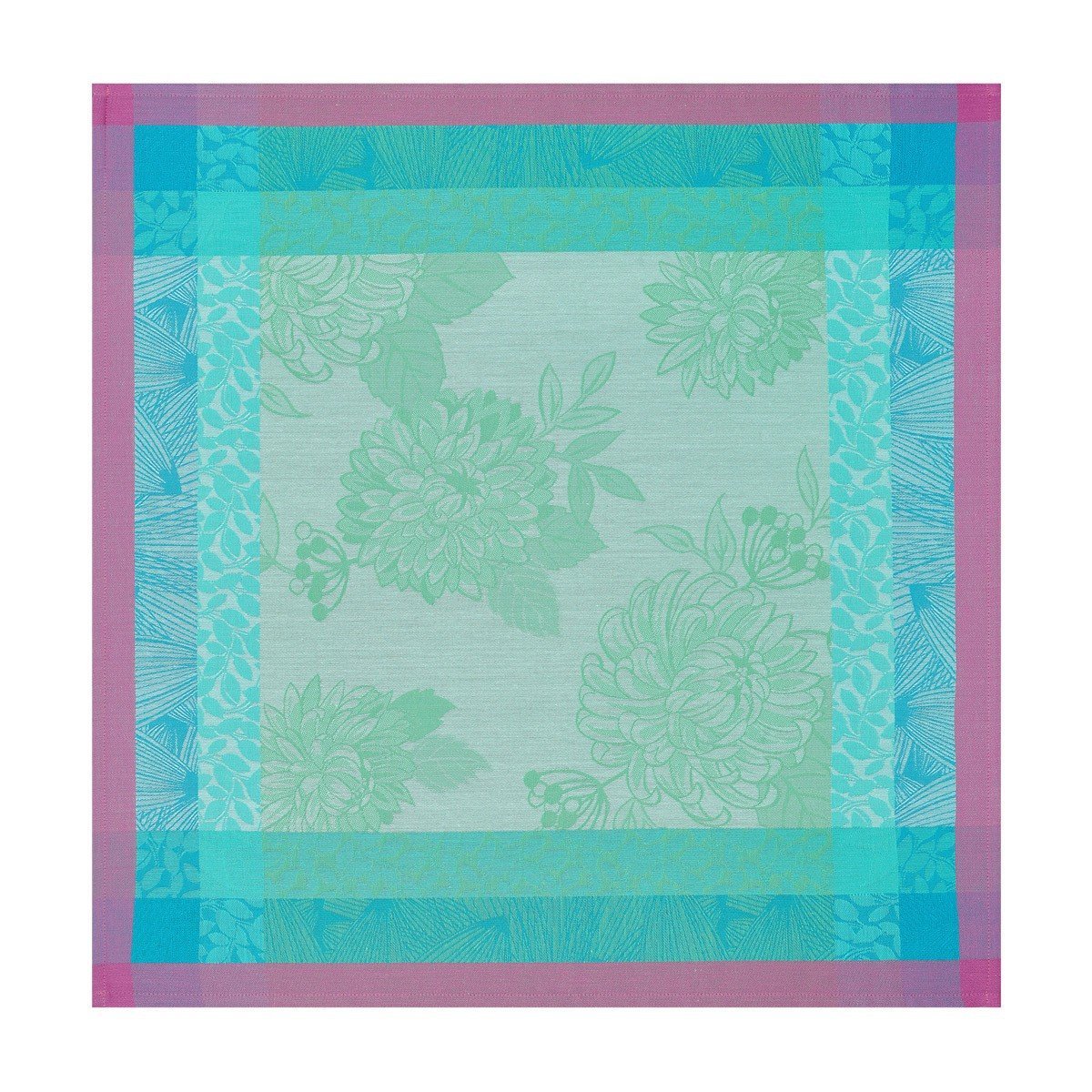 Le Jacquard Français Table Linen Parfums De Bagatelle Fig Linens Turquoise  napkn