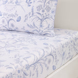 Herbier Celeste Organic Fitted Sheet by Yves Delorme