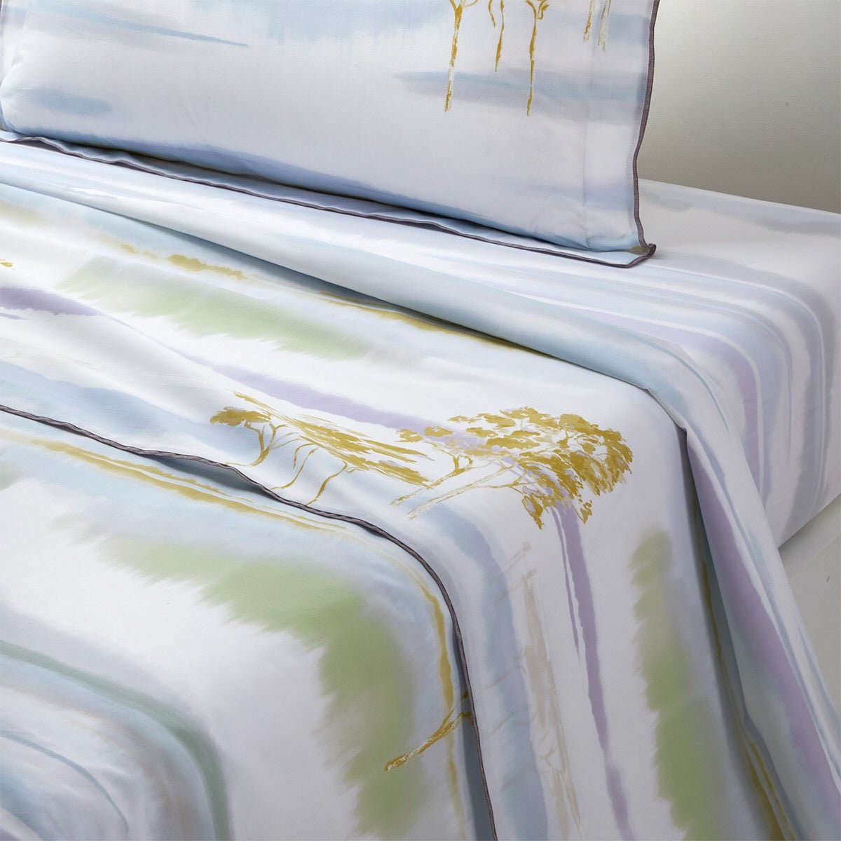 Flat Sheet 2 - Yves Delorme Horizons Organic Bedding | Cotton Duvets and Bed Sheets 
