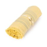 Rolled B Cruise Rafia Foutah Towel by Hugo Boss Home at Fig Linens and Home