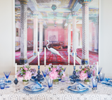 Ripple Blue Candlestick Detail 3 | Kim Seybert at Fig Linens and Home
