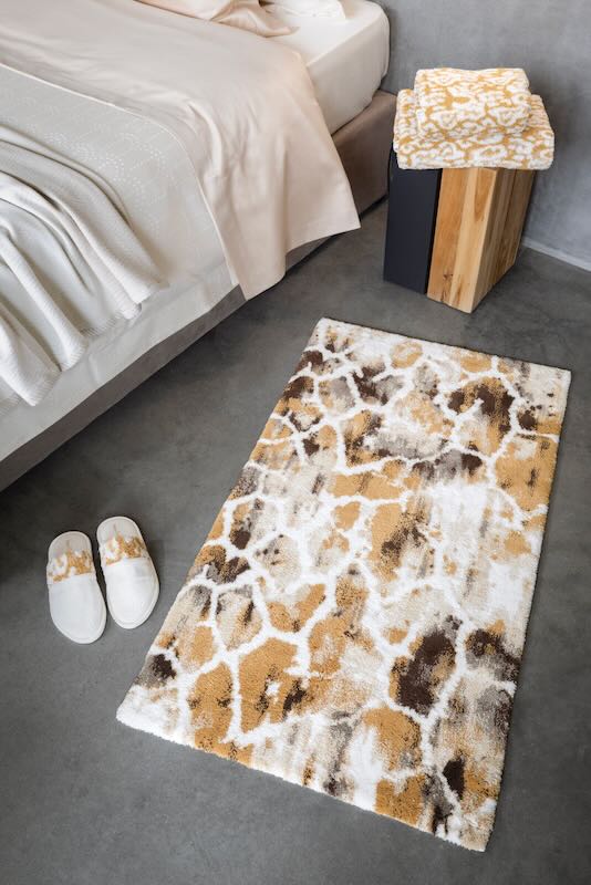 Gigi 27x47 Gold 840 Bath Rug by Abyss at Fig Linens and Home