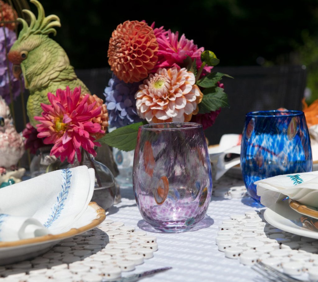 Gala Tumbler in Lilac Set of 4 by Kim Seybert 3