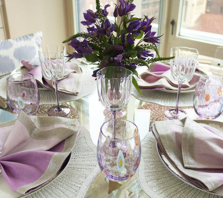 Gala Tumbler in Lilac Set of 4 by Kim Seybert 5