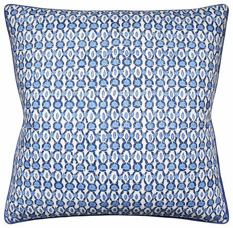 Galon Print Blue - Throw Pillow by Ryan Studio