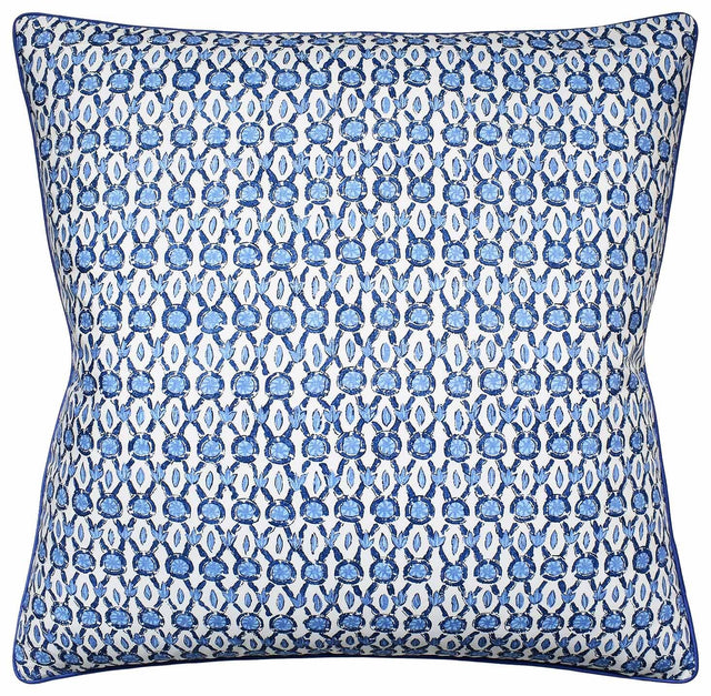 Galon Print Blue - Throw Pillow by Ryan Studio
