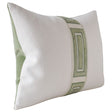 Giorgio Linen Ingot Tape Greenery - Throw Pillow by Ryan Studio