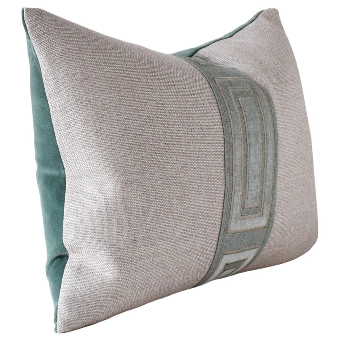 Giorgio Linen Ingot Tape Rain - Throw Pillow by Ryan Studio 