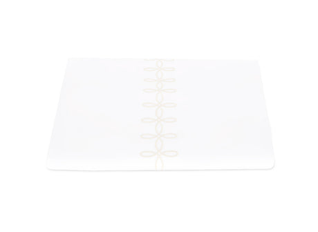 Duvet Cover- Gordian Knot Cream Percale Bedding by Matouk at Fig Linens and Home