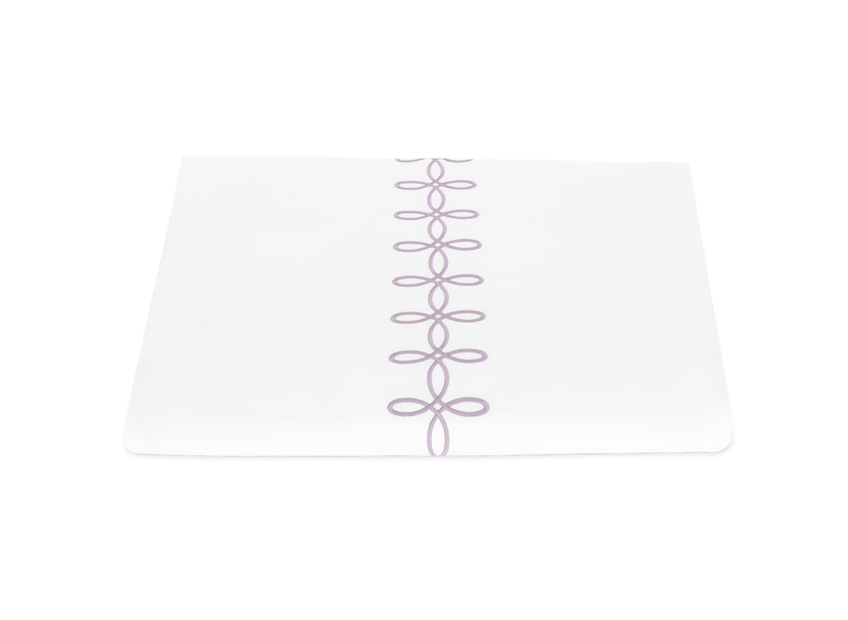 Duvet Cover - Gordian Knot Lilac Percale Bedding by Matouk at Fig Linens and Home