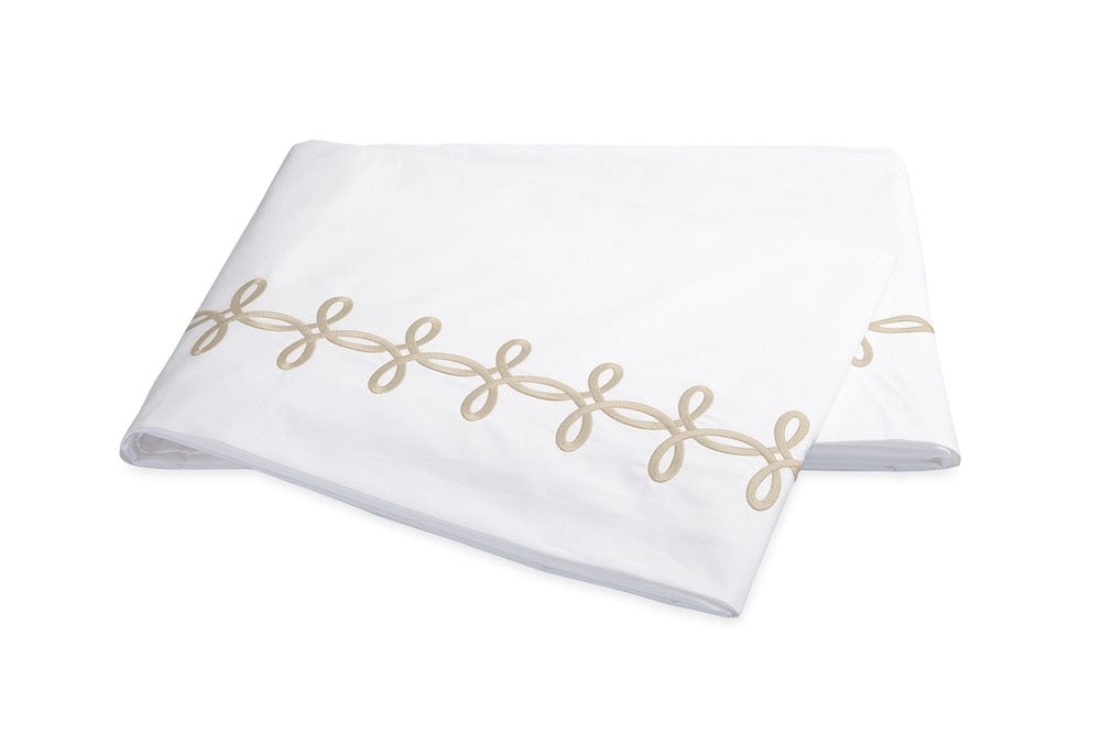 Gordian Knot Truffle Flat Sheet | Matouk bedding at Fig Linens and Home
