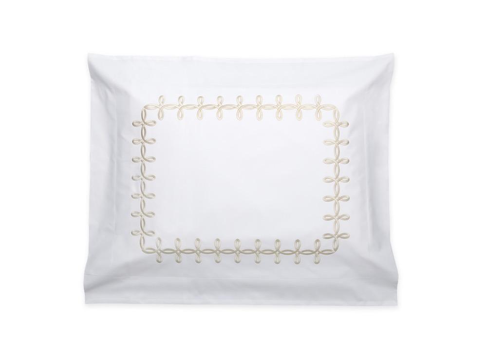 Gordian Knot Truffle Sham | Matouk bedding at Fig Linens and Home