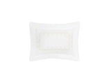 Boudoir Sham- Gordian Knot Cream Percale Bedding by Matouk at Fig Linens and Home