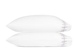 Pillowcases - Gordian Knot Lilac Percale Bedding by Matouk at Fig Linens and Home