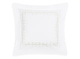 Euro Sham- Gordian Knot Cream Percale Bedding by Matouk at Fig Linens and Home