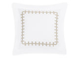 Euro Sham - Gordian Knot Truffle Percale Bedding by Matouk at Fig Linens and Home
