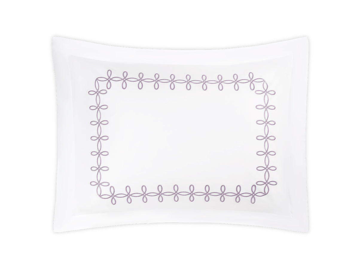 Pillow Sham - Gordian Knot Lilac Percale Bedding by Matouk at Fig Linens and Home