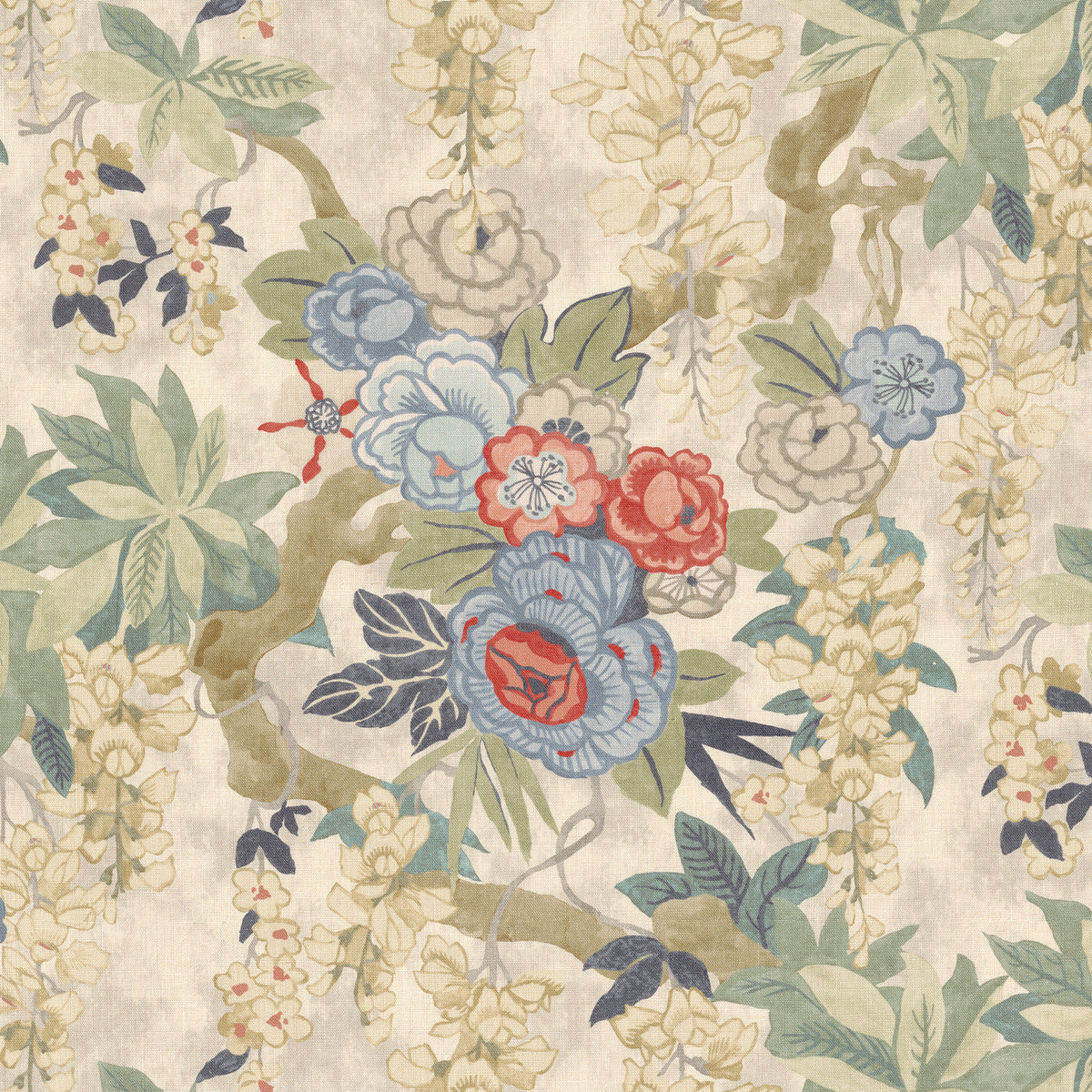 Gracie Gardens Multi Decorative Pillow Ryan Studio - Detail of Lee Jofa Fabric