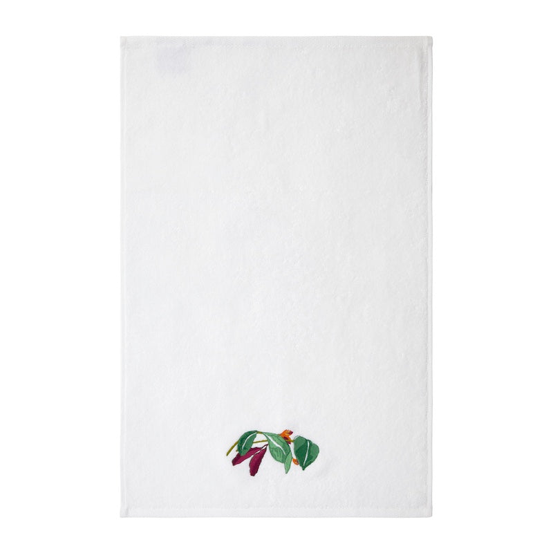 Yves Delorme Guest Towel - Parfum Embroidery Terrycloth Towels at Fig Linens and Home