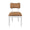 Hayden Camel Dining Chair | Worlds Away Bow Back Chair Front View at Fig Linens and Home