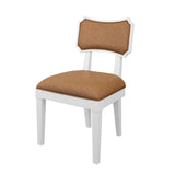 Hayden Camel Dining Chair | Worlds Away Bow Back Chair Angle View at Fig Linens and Home