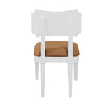 Hayden Camel Dining Chair | Worlds Away Bow Back Chair Back View at Fig Linens and Home