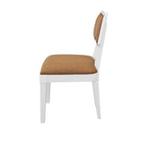 Hayden Camel Dining Chair | Worlds Away Bow Back Chair Side View at Fig Linens and Home
