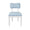 Hayden Light Blue Dining Chair | Worlds Away Bow Back Chair Front View at Fig Linens and Home