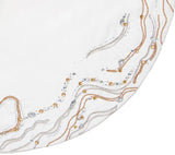 Gilt Wave Gold/Silver Tree Skirt Detail 2 | Kim Seybert at Fig Linens and Home
