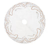 Gilt Wave Gold/Silver Tree Skirt | Kim Seybert at Fig Linens and Home