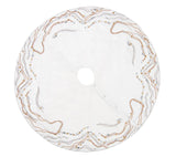 Gilt Wave Gold/Silver Tree Skirt | Kim Seybert at Fig Linens and Home
