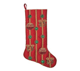Jewel Garland Red/Green/Gold Stocking | Kim Seybert at Fig Linens and Home