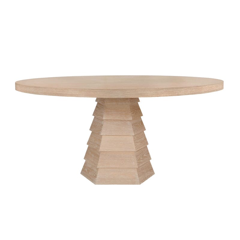 Hugo Cerused Oak Dining Table | Worlds Away Furniture - 2