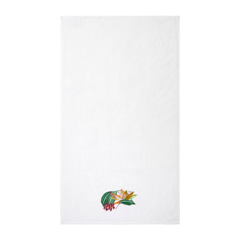 Yves Delorme Hand Towel - Parfum Embroidery Terrycloth Towels at Fig Linens and Home