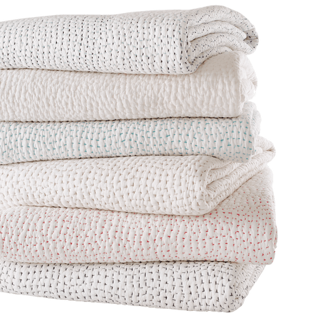 Hand Stitched Coverlets and Shams by John Robshaw