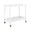 Bar Cart Angle View - Isadore White Lacquer Bar Cart by Worlds Away at Fig Linens and Home