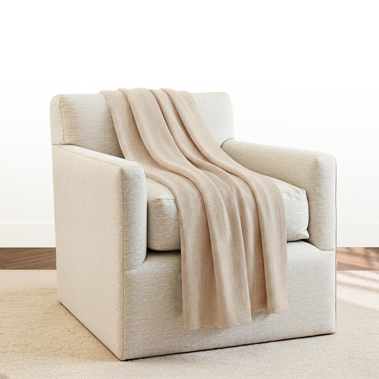 Ibiza Throw in Ecru | Alicia Adams Alpaca at Fig Linens and Home