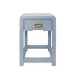 Jean Light Blue Side Table by Worlds Away at Fig Linens and Home - Front View