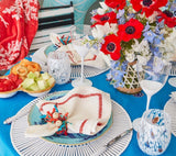 Jardin Napkin in White & Coral Set of 4 by Kim Seybert 3