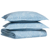 Duvet Cover - John Robshaw Textiles Avni Light Indigo Blue Bedding at Fig LInens and Home