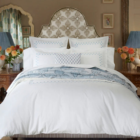 Anketi Light Indigo Border Organic Sham by John Robshaw