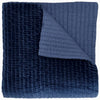 Navy Blue Bedding - John Robshaw Velvet Indigo Quilted Coverlet at Fig Linens and Home